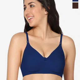 In Care Pack Of 2 Non-Wired Non-Padded Seamless Cotton T-Shirt Bra With All Day Comfort-image-44