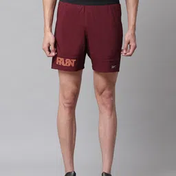 Reebok Men Maroon Solid Running Essentials 7-Inch Shorts-image-71