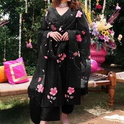 Anni Designer Floral Printed V-Neck Straight Kurta With Palazzos And Dupatta-picture-22