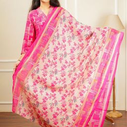 Atha Fashion Women Printed Regular Sequinned Kurta with Trousers & With Dupatta-image-1