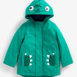 mothercare Boys Green Tailored Hooded 3D Spikes Jacket-image-97