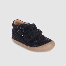 Mothercare Kids Girls Navy Blue Printed First Walker Leather Booties-30