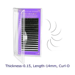 NAGARAKU Women Black Matte Synthetic 16 Rows Eyelash-5