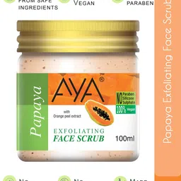 AYA Set Of 2 Apricot & Papaya Exfoliating Face Scrubs - 100 ml Each image 2