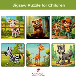 Kid's Wooden Jigsaw Puzzle Games (6designs)-19