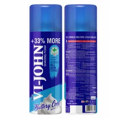 VI-JOHN Men Set of 3 Buttery Cool Shaving Foam with Vitamin E 400 g each image 2