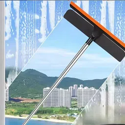 Double-sided Glass Wiper Screen Window Cleaner Window cleaning brush Silicone Wet and Dry Brush-image-1