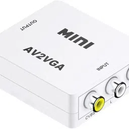 TERABYTE AV2VGA Video Convertor Box AV RCA CVBS toVGA Video Converter Conversor with3.5mm Media Streaming Device-16