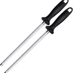 Kitchen Sharpener Rod with Black Handle 11-inch Knife Sharpening Steel Knife Sharpening Steel-image-51