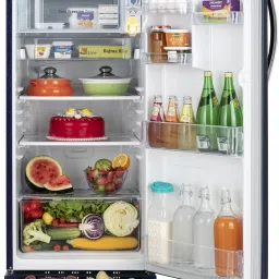 lg 185 L Direct Cool Single Door 5 Star Refrigerator with Base Drawerwith Smart Inverter Compressor, Moist N Fresh, Auto Smart Connect, Fast Ice Making image 3