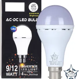 12 W Inverter Round B22 D Inverter Bulb-16