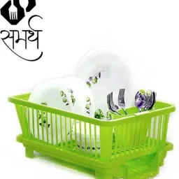 Dish Drainer Kitchen Rack 3 in 1 Large Sink Set Dish Rack Drainer Drying Rack Washing Basket with Tray Plastic-picture-14