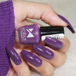 Moraze Pack of 2 Purple Pheonix & Inbox Nail Polish- 10 ML (5 ML Each) image 5