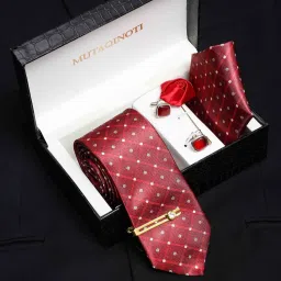 MUTAQINOTI Silk Cufflink & Tie Pin Set-picture-19