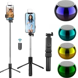 GADGETSWEAR (Combo with Mini Boost Bluetooth Speaker), Selfie Stick with Tripod Stand, Tripod Kit-16