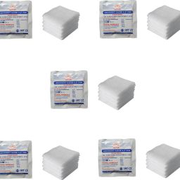 Absorbent Gauze Swabs Sterile 10 cm X 10 cm X 12 ply (5Pcs/Pack) - Pack of 5 Gauze Medical Dressing-image-40