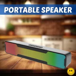 Clairbell Megabar (PORTABLE HOME TV SOUNDBAR) Dynamic Thunder Sound With RGB LightR183 20 W Bluetooth Soundbar-picture-15