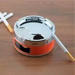 Cigarette with Spinning Portable Lids Smoking for Home (Pack of 1) Multicolor Steel, Plastic Ashtray-image-10