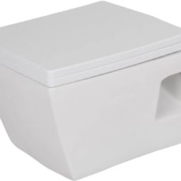 Ceramic Wall Hung Rimless Western Commode Toilet / Water Closet / EWC Entic Western Commode-14