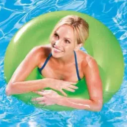 Inflatable (IND*62) Ring Neon 76 cm Green Inflatable Swimming Safety Tube-image-88