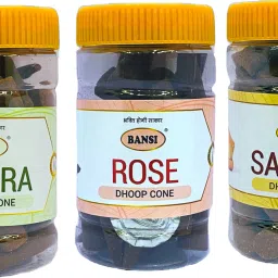 Exclusive Dhoop Cones- Rose,Mogra,Sandal(125g) Dhoop-image-13