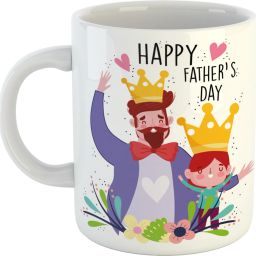 Happy Fathers Day Printed Coffee Cup Special Gift Birthday Gifts, Fathers Day Gifts, Daddy Cup Gift for Father Ceramic Coffee (330 ml) Ceramic Coffee Mug-image-43