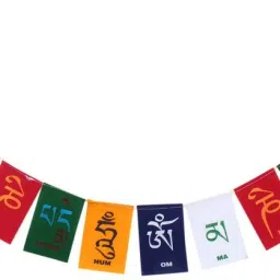 Tibetan Prayer Flags Rectangle Car Window Flag-16