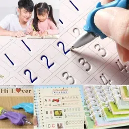 litoyz Magic Reusable Handwriting Copybook Alphabets, Numbers, Maths & Drawing image 2