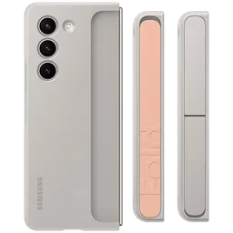 SAMSUNG Soft Back Case with Stand for Galaxy Z Fold5 (Hands Free Viewing, Sand)-19