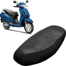 lakshmina enterprises JJ 3D Free Size Bike/Scooty Seat Cover Very Soft Net Mesh Fabric and Smooth Single Bike Seat Cover For Honda Activa 125-picture-29