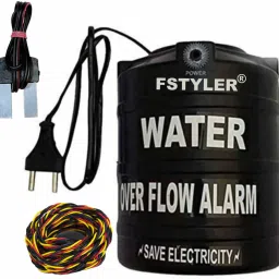 FStyler Advance Pooja Water Tank Overflow Alarm with High Quality Overflow Voice Sound & 15mtr Connecting Wired (Made in India) Wired Sensor Security System-15