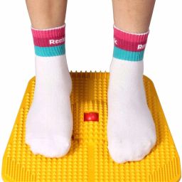 Acupresssre Health Care Product Plastic Acp Power Mat Iv 2000 (Yellow, 30x30 cm) Ab Exerciser-10