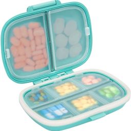 Pill Medicine Organizer Storage Box Pill Medicine Organizer Storage Box with 8 Compartments Pill Box-image-69