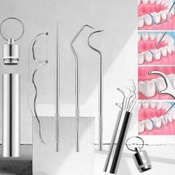 Teeth Cleaning Tool Set – 7 Stainless Steel Dental Instruments-image-86