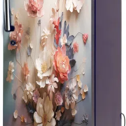125 cm 3D Modern Design Fridge Sticker | Self Adhesive | Waterproof for Fridge Removable Sticker-image-55