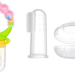 Baby Silicone Finger Toothbrush and Fruit Food Feeder Nibbler Pacifier Teether-image-35