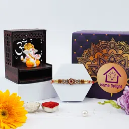Designer TempleGanesh01 Assorted Showpiece, Rakhi Set-14