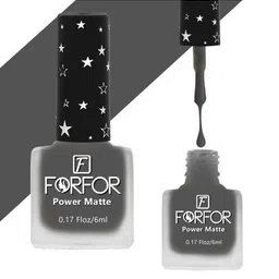 FORFOR Power Matte Set Of 6 Long Lasting Nail Polishes - 6 ml Each image 4
