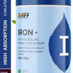 Iron Supplement (6 Months)+ Folic Acid, Zinc, Vitamin C & B12, Selenium 180 Nos-image-77