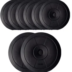 50 kg 50KG PVC Sand Filled Weight Plates (5KG x 6 Plates, 10KG x 2 Plates - 50KG) Home Gym Combo-image-50