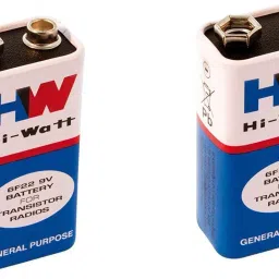 Hi-Watt 9V Batteries for Toys,Remote,Wireless Mic,Guitar,Game(Pack of 2) 2 Knobs-picture-26