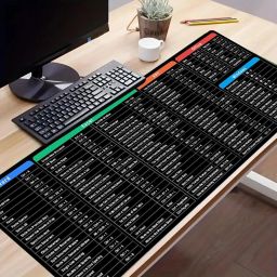 SIDGO 3mm Thick Non-Striched English Shortcut Keys Mouse Pad Mat Mousepad Mousepad-26