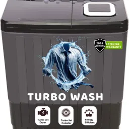 9 kg | Turbo Wash | Buzzer | Wheels | Turbo Jet Dryer | Magic Filter | Lint Filter Semi Automatic Top Load Grey-image-22
