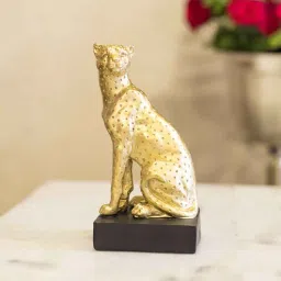 market 99 Decorative Cheetah Golden Polyresin Figurine-picture-19