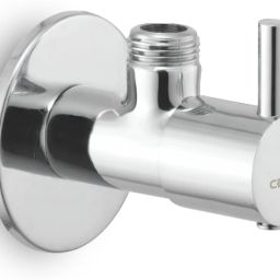 Brass Angle Valve | Chrome Silver | Brass Angle Cock for Bathroom Faucet Handle-image-7