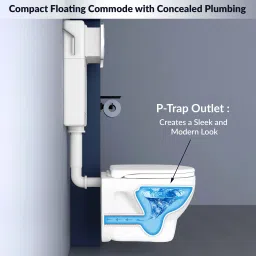 plantex Commode for Toilet/Toilet with Dual Flush Tank/Commode with Conceal Flush Tank/ Western Commode image 4
