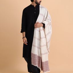 Tweedle Acrylic Woven Men Shawl-image-16