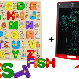 ABC Alphabet Puzzle Board Writing Pad/Tablet Board Slate Drawing Digital Notepad-picture-10