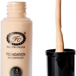 fc Foundation WATERPROOF & OIL FREE With High Coverage (Rose blush 40ml) Foundation image 2