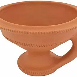 devdwar Pure Mitti Desi Handmade Dhoop Loban Dani/Dhuni Burner Holder Earthenware Table Diya image 3
